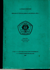 Image of Laporan Individu Program Pengalaman Lapangan (PPL)