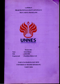 Image of Laporan Praktik Pengalaman Lapangan 2 di MAN 1 Kota Magelang