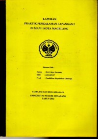 Image of Laporan Praktik Pengalaman Lapangan 2 di MAN 1 Kota magelang