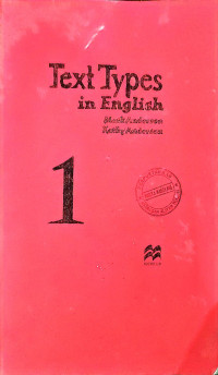 Image of Text Types in English 1